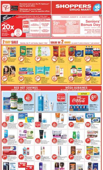 Shoppers Drug Mart Flyer - July 31, 2021 - August 06, 2021.