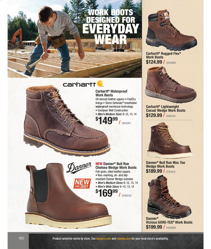 thumbnail - Bass Pro Shops Flyer - Sales products - boots. Page 160.
