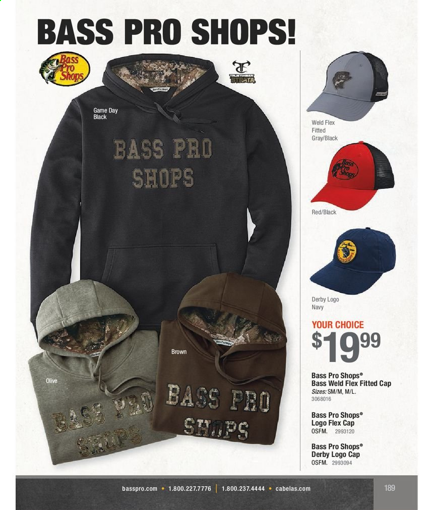 thumbnail - Bass Pro Shops Flyer - Sales products - Bass Pro. Page 189.