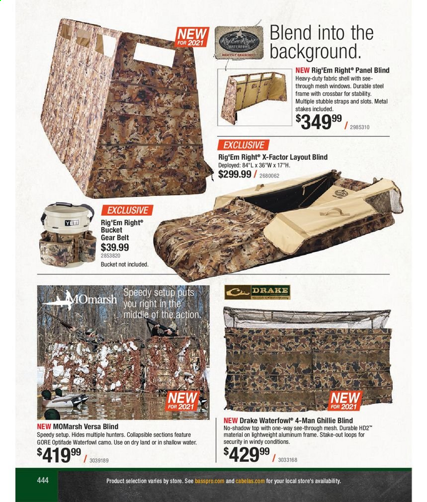 thumbnail - Bass Pro Shops Flyer - Sales products - belt. Page 444.