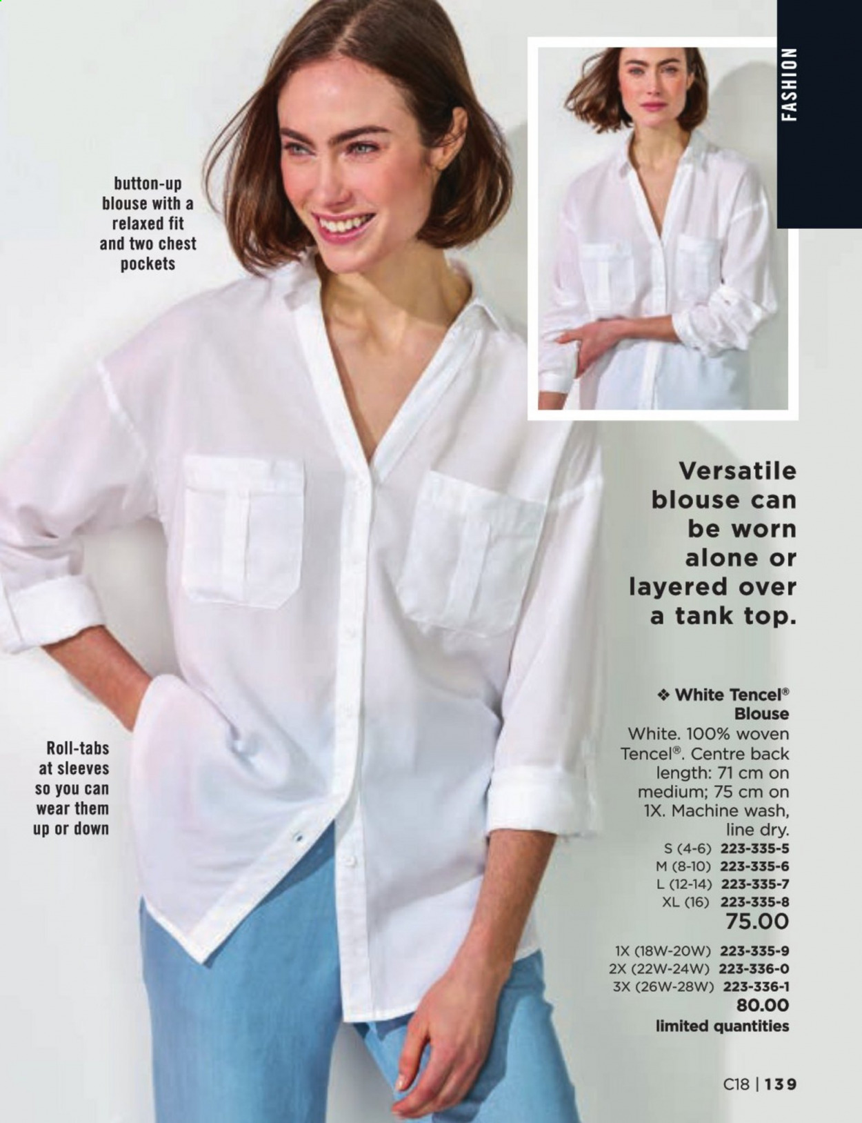 thumbnail - Avon Flyer - Sales products - blouse, tank top. Page 139.