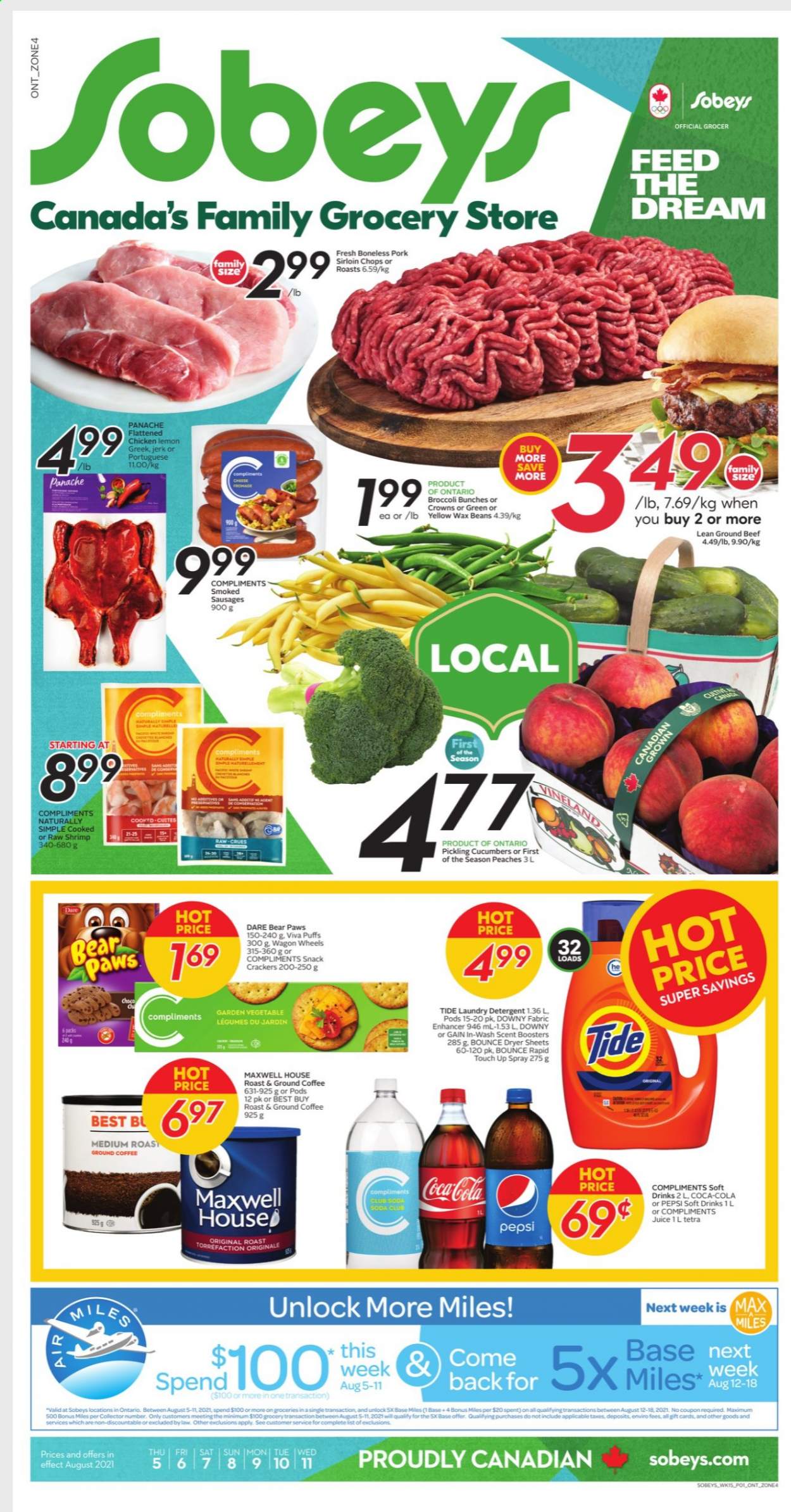 Sobeys flyer - August 05, 2021 - August 11, 2021. Page 1