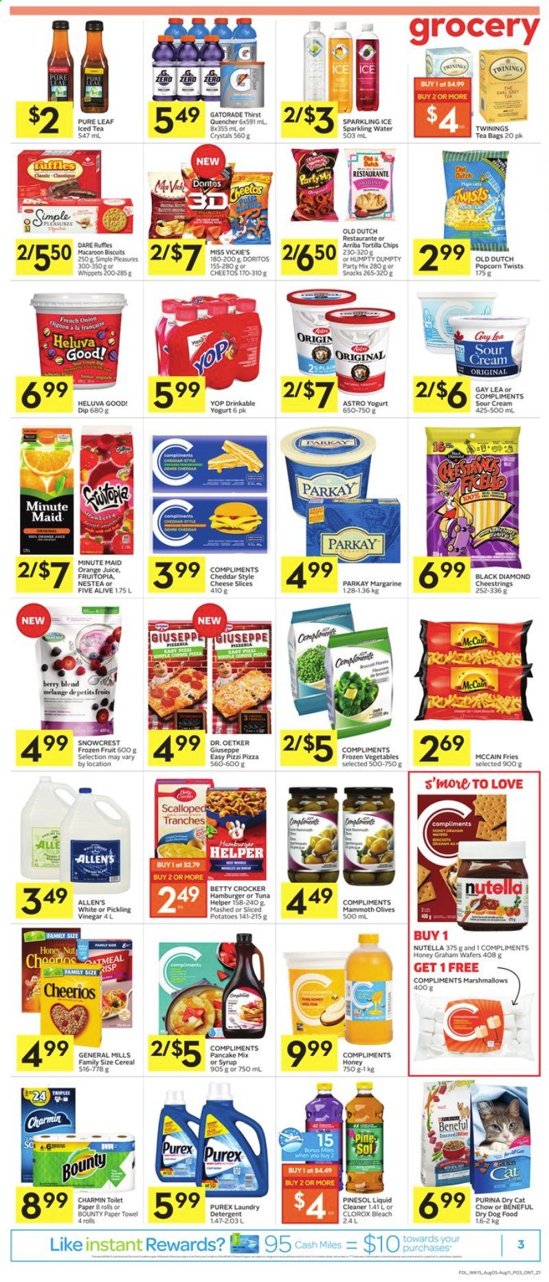 thumbnail - Circulaire Foodland - 05 Août 2021 - 11 Août 2021 - Produits soldés - biscuits, chips, tortilla chips, olives, Nutella. Page 3.