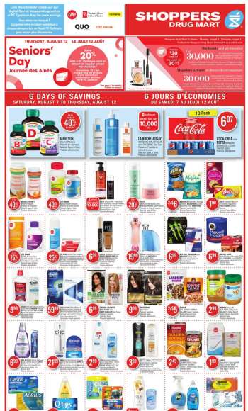 Shoppers Drug Mart Flyer - August 06, 2021 - August 12, 2021.