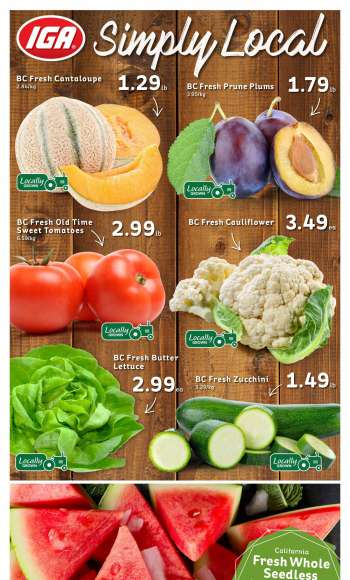 IGA Simple Goodness Flyer - August 13, 2021 - August 19, 2021.