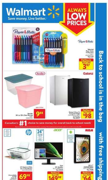Walmart Flyer - August 19, 2021 - August 25, 2021.