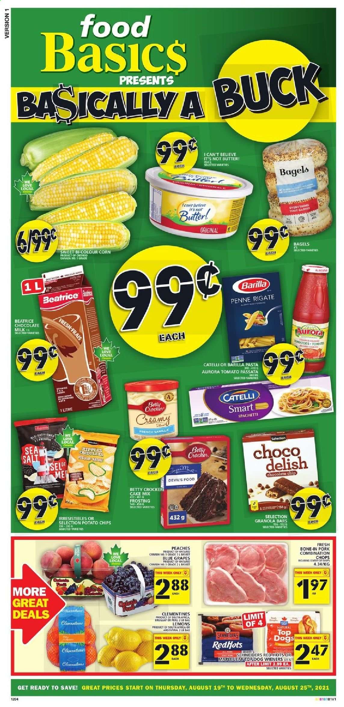 Food Basics flyer - August 19, 2021 - August 25, 2021. Page 1