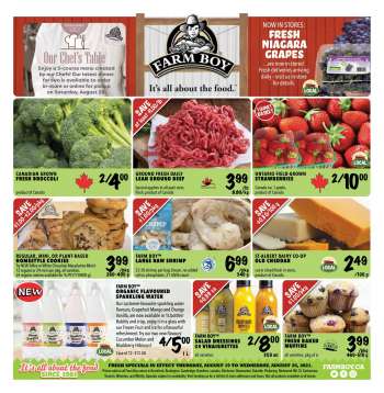 Farm Boy Flyer - August 19, 2021 - August 25, 2021.