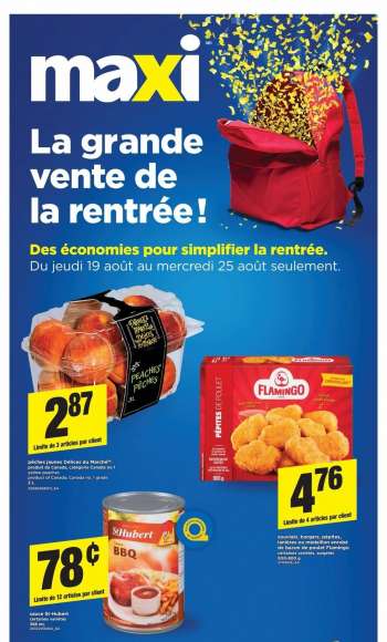 Circulaire Maxi & Cie - 19 Août 2021 - 25 Août 2021.