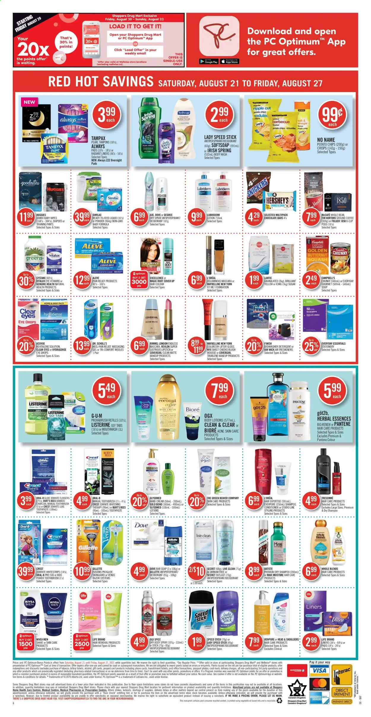 Shoppers Drug Mart flyer - August 21, 2021 - August 27, 2021. Page 12
