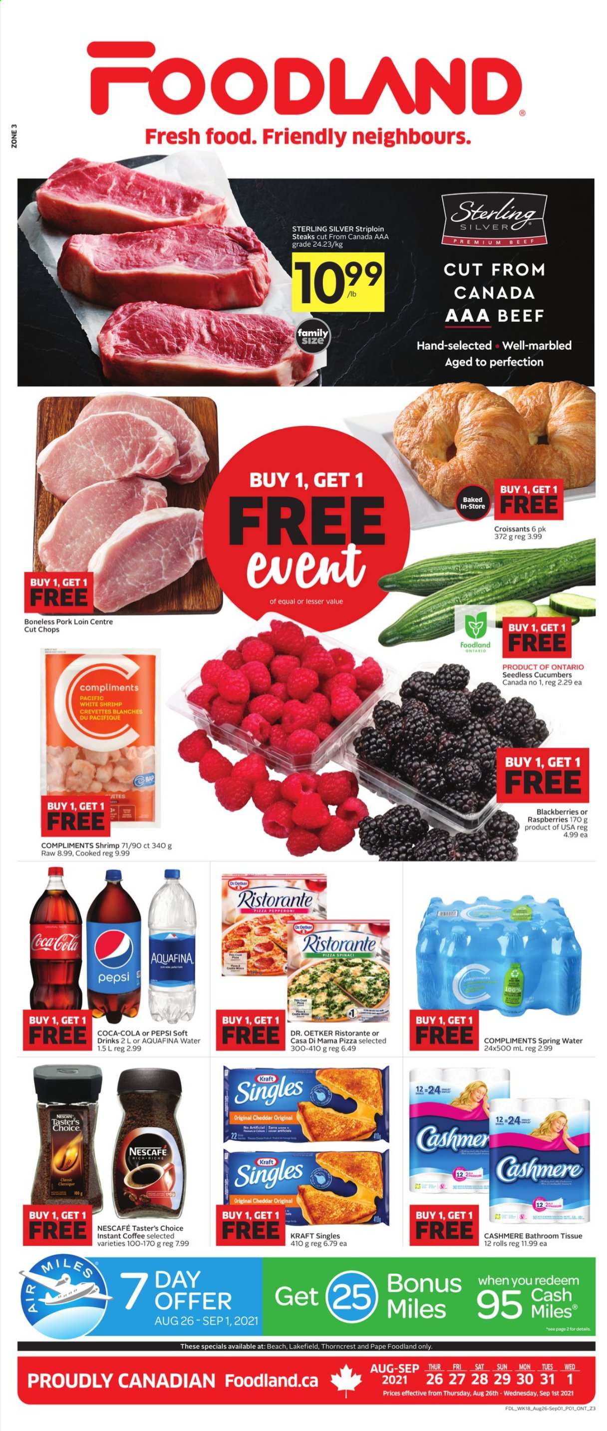 Foodland flyer - August 26, 2021 - September 01, 2021. Page 1