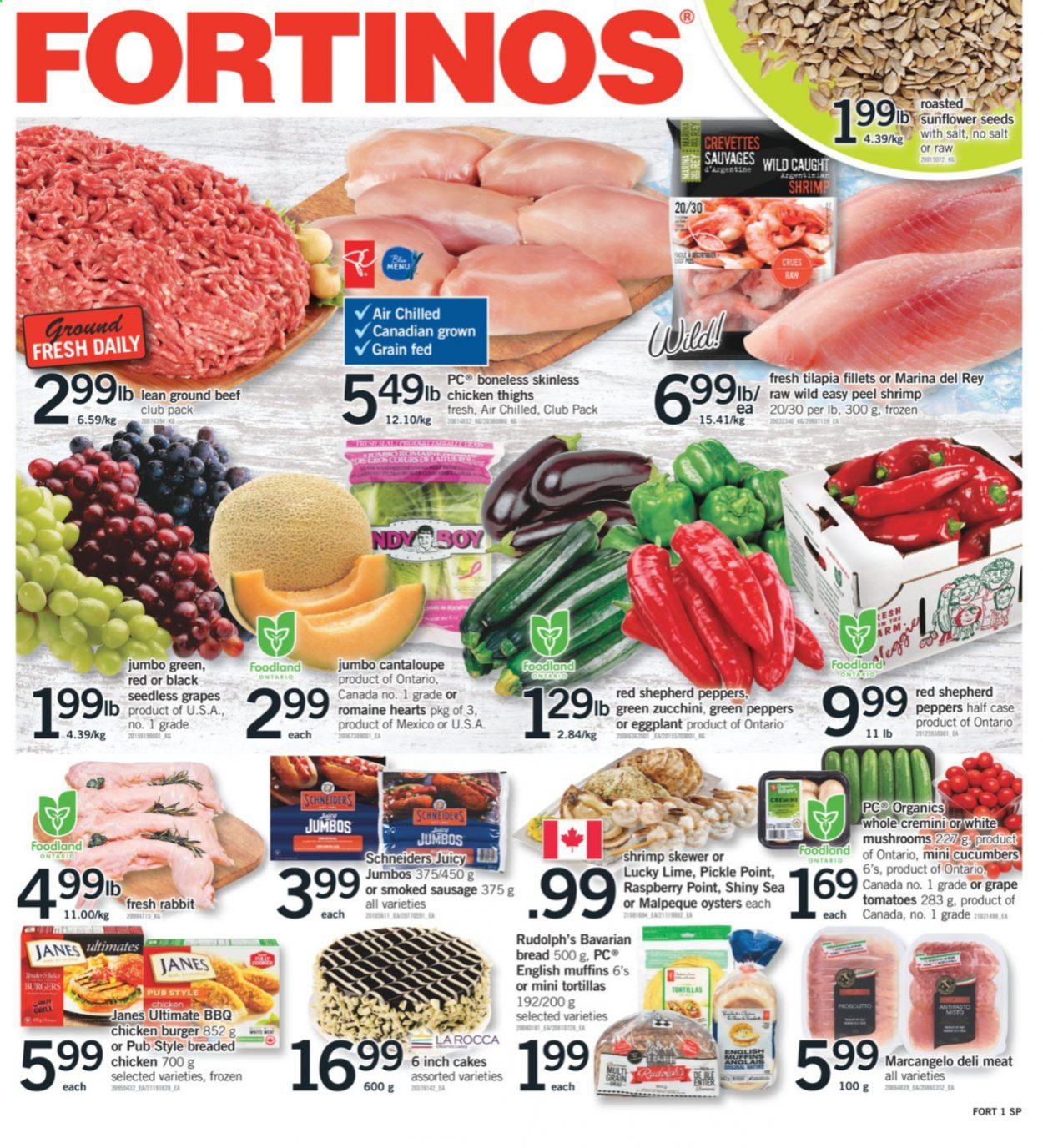 thumbnail - Circulaire Fortinos - 26 Août 2021 - 01 Septembre 2021 - Produits soldés - tortilla. Page 1.
