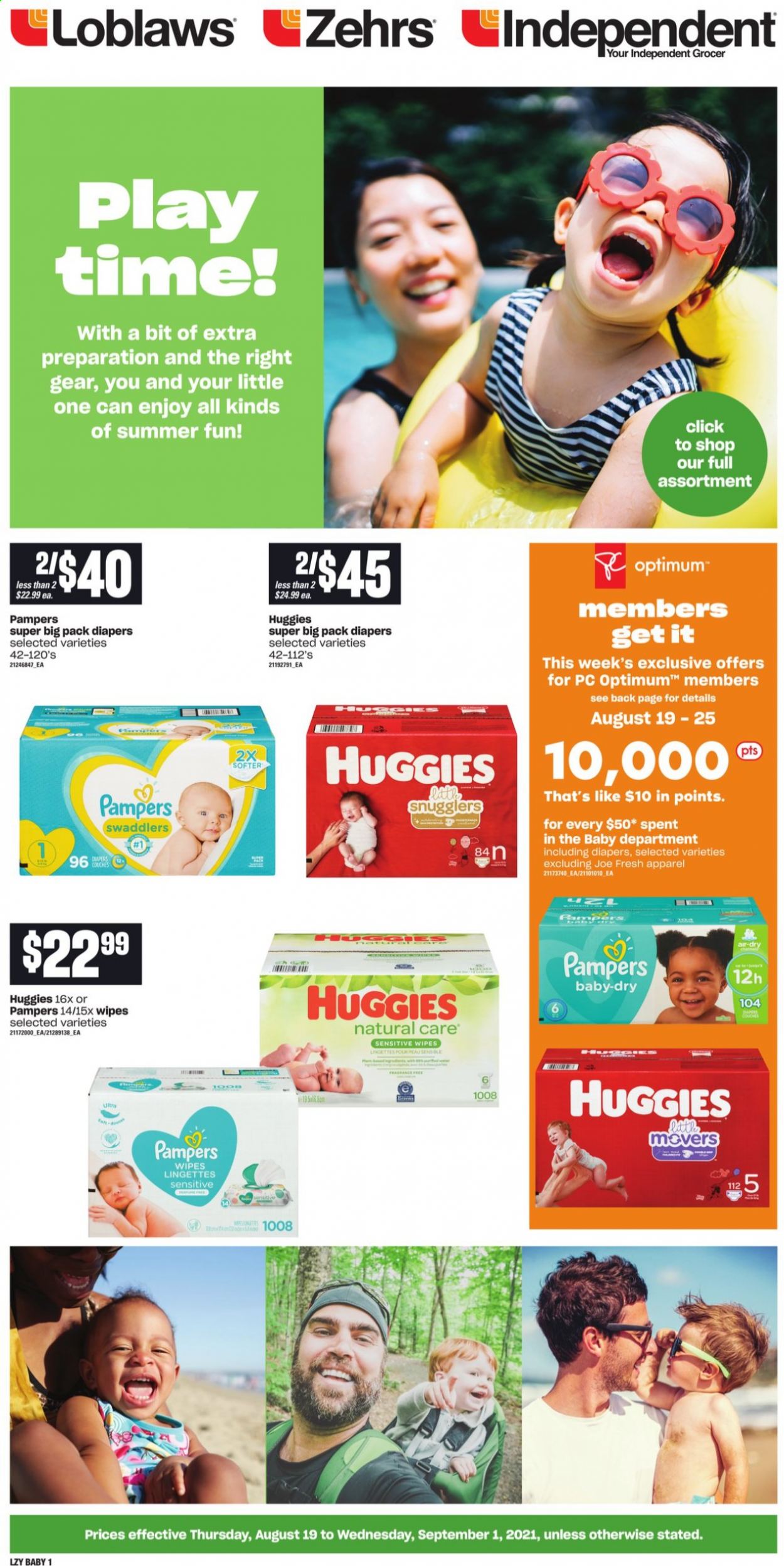 Loblaws flyer - August 19, 2021 - September 01, 2021. Page 1