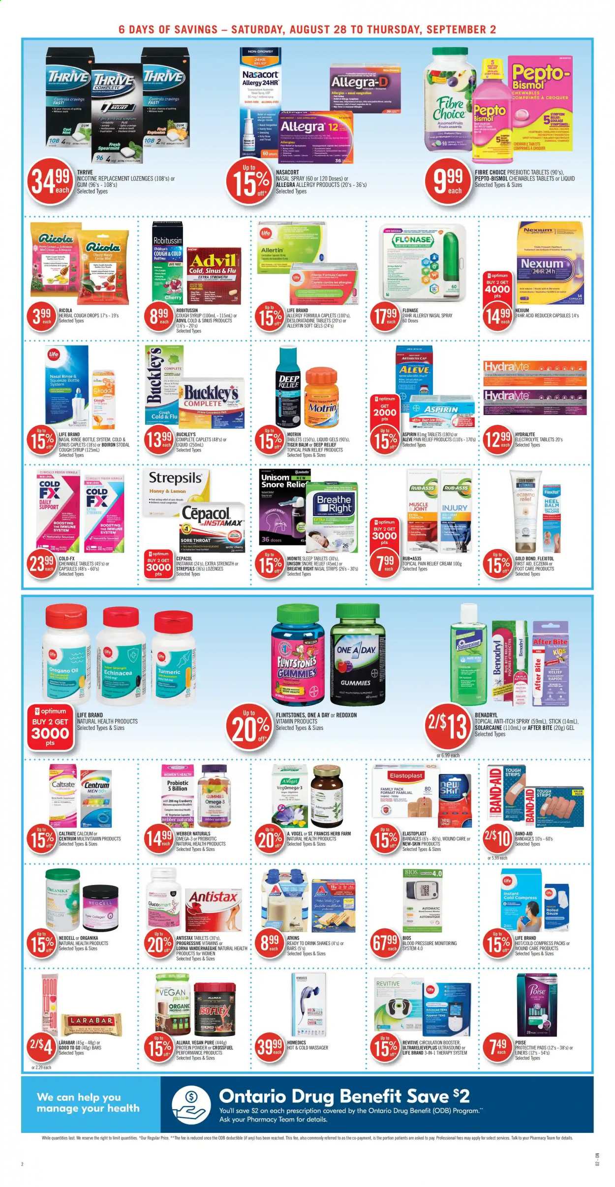 Shoppers Drug Mart flyer - August 28, 2021 - September 02, 2021. Page 2