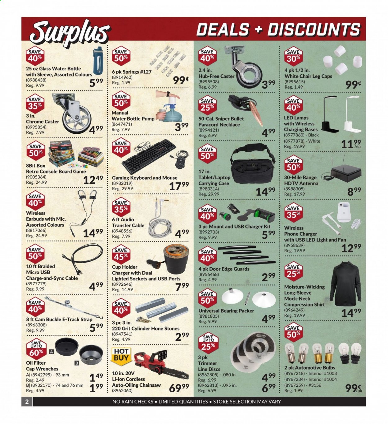 thumbnail - Princess Auto Flyer - September 01, 2021 - September 30, 2021 - Sales products - wrench, strap, oil filter. Page 2.