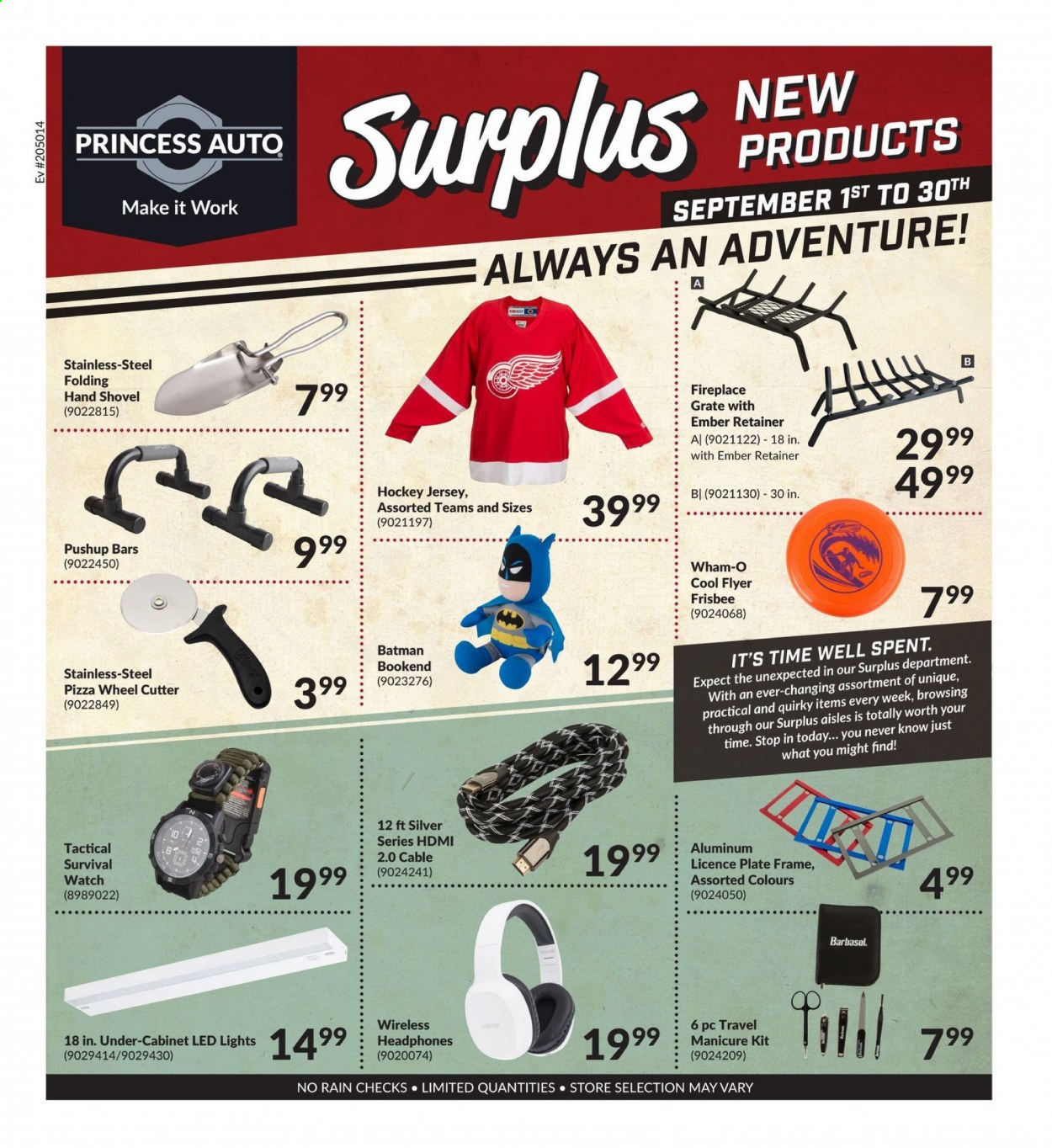 thumbnail - Princess Auto Flyer - September 01, 2021 - September 30, 2021 - Sales products - shovel, cutter, cabinet. Page 1.