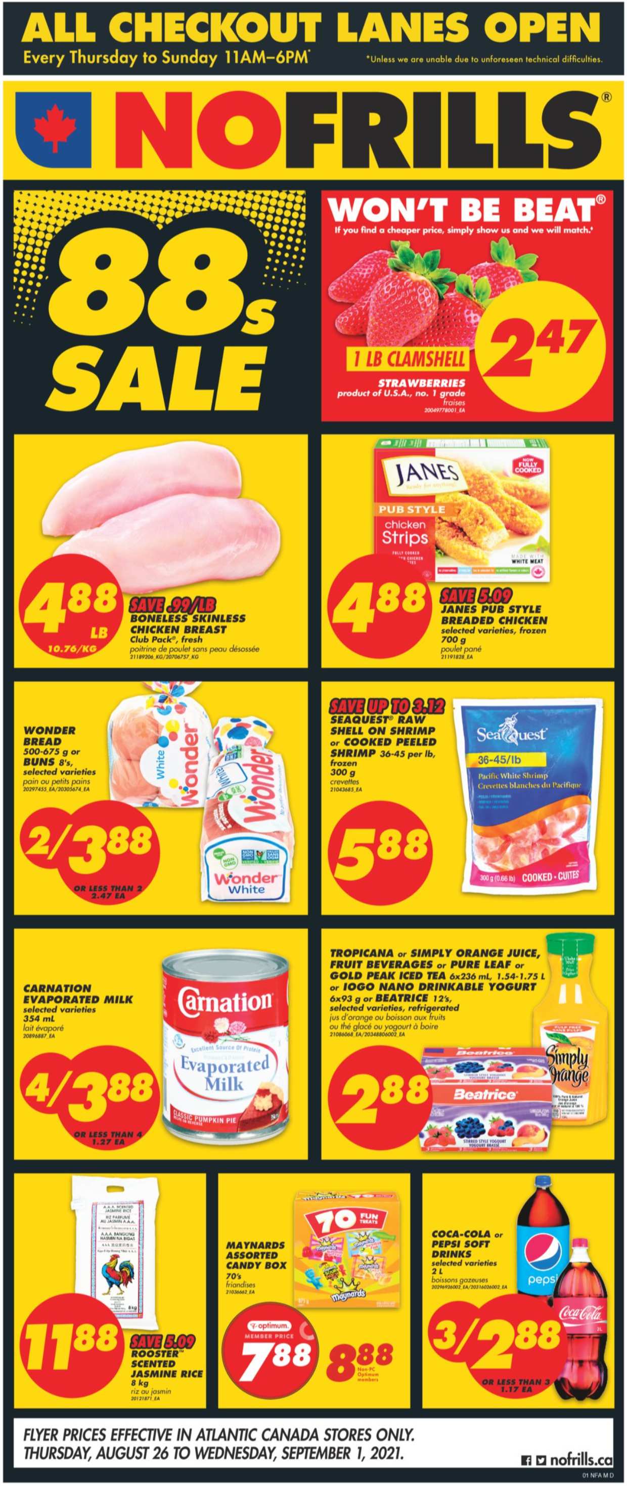 No Frills flyer - August 26, 2021 - September 01, 2021. Page 1