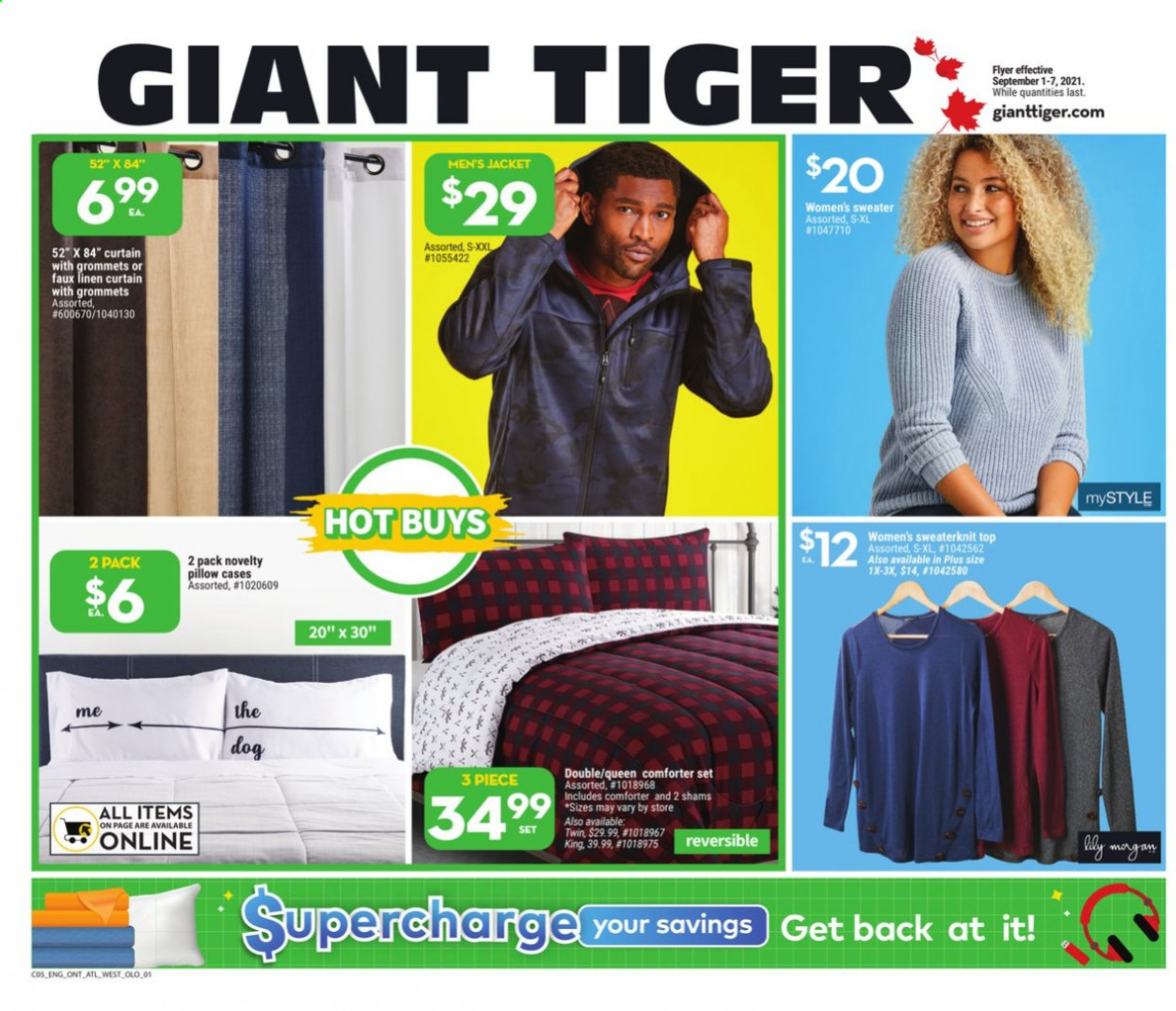 Giant Tiger flyer - September 01, 2021 - September 07, 2021. Page 1