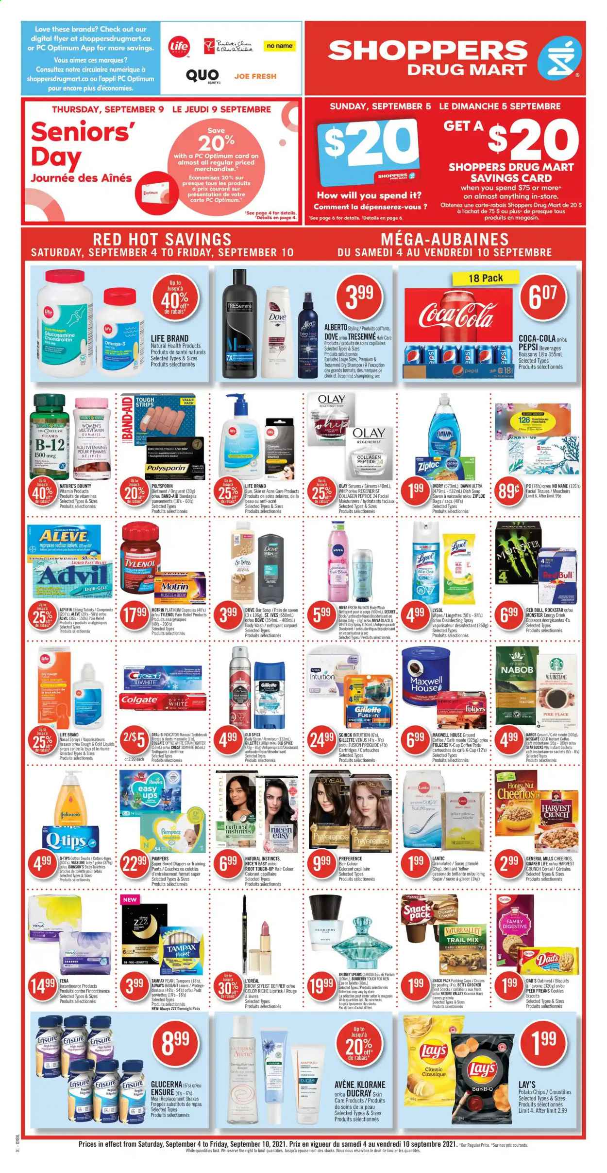 Shoppers Drug Mart flyer - September 04, 2021 - September 10, 2021. Page 1