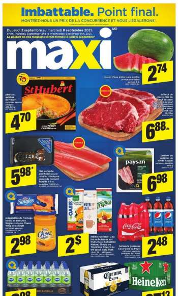 Circulaire Maxi - 02 Septembre 2021 - 08 Septembre 2021.