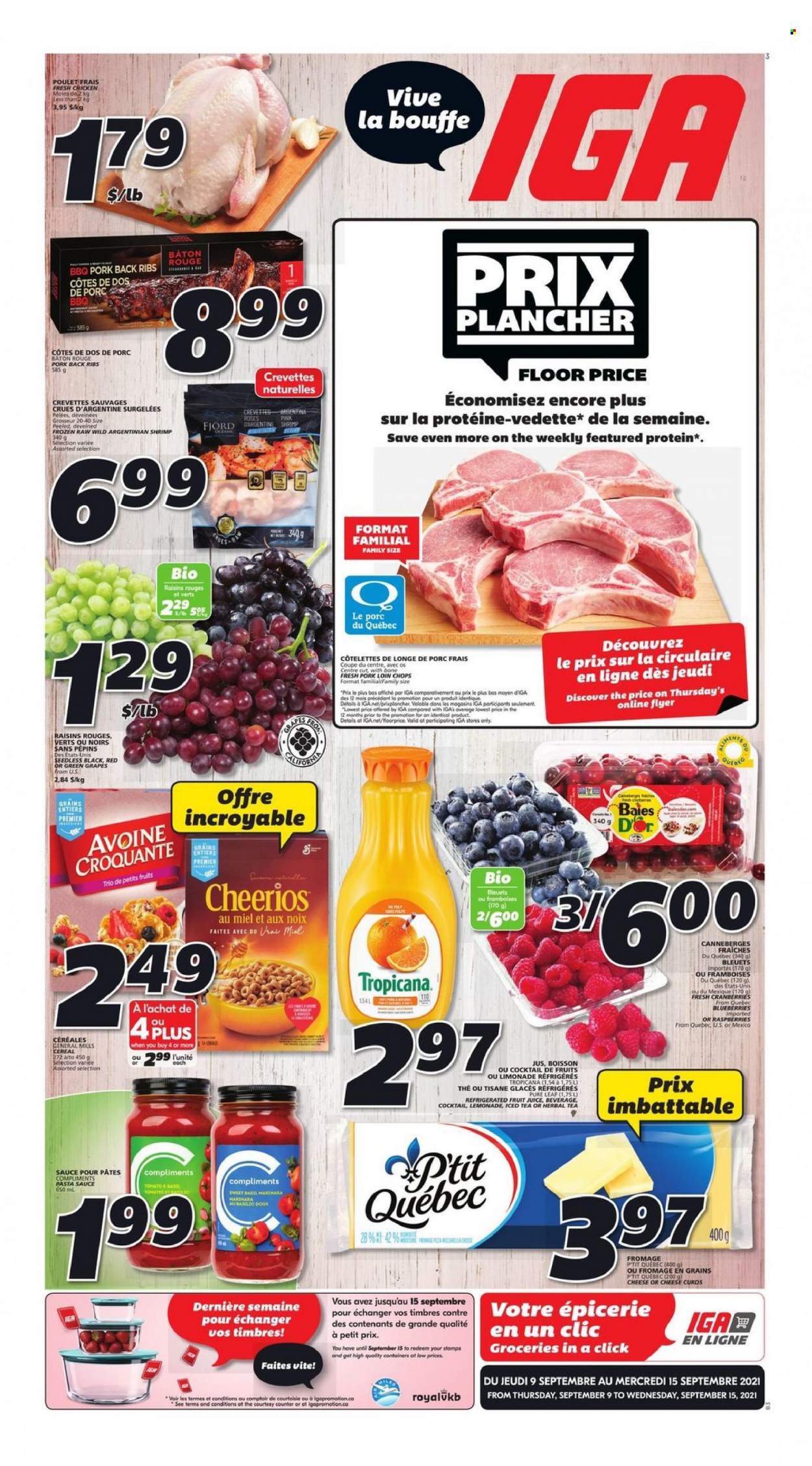 IGA flyer - September 09, 2021 - September 15, 2021. Page 1