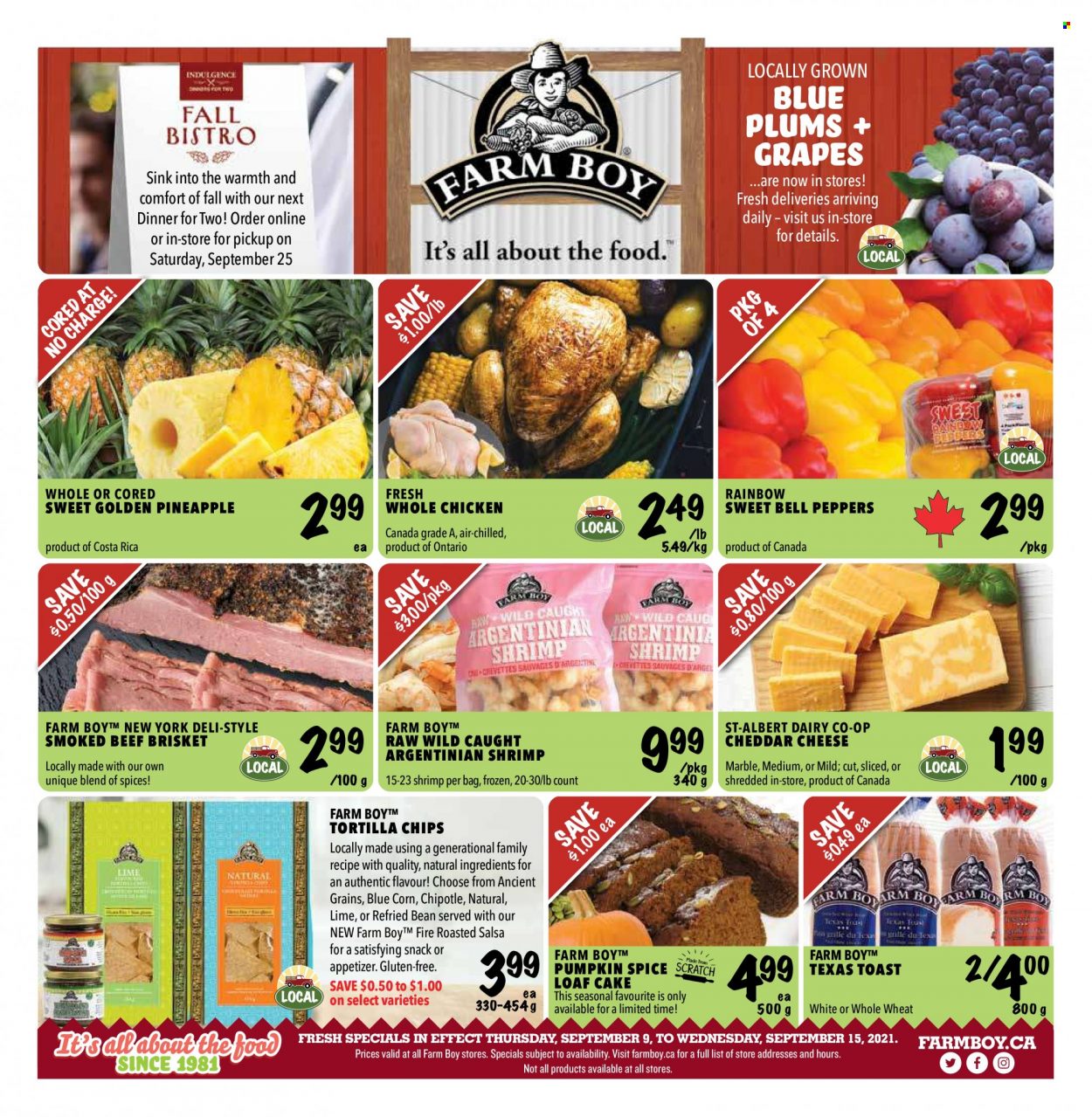 Farm Boy flyer - September 09, 2021 - September 15, 2021. Page 1