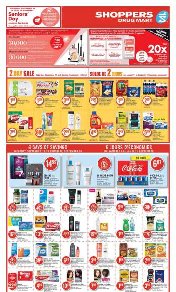 Shoppers Drug Mart Flyer - September 11, 2021 - September 16, 2021.