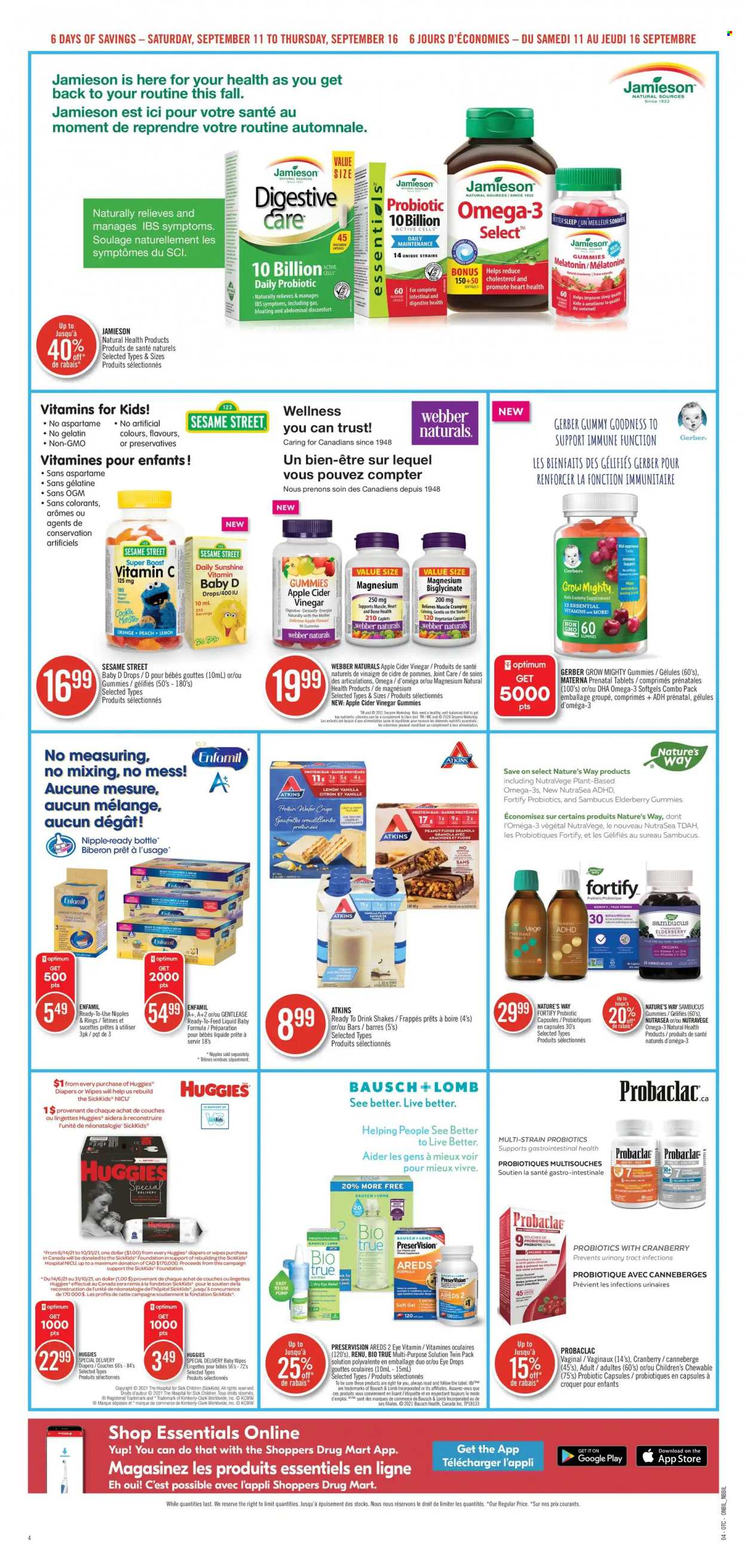 Shoppers Drug Mart flyer - September 11, 2021 - September 16, 2021. Page 4