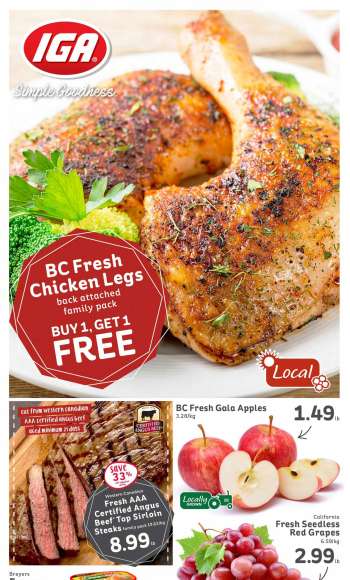 IGA Simple Goodness Flyer - September 10, 2021 - September 16, 2021.