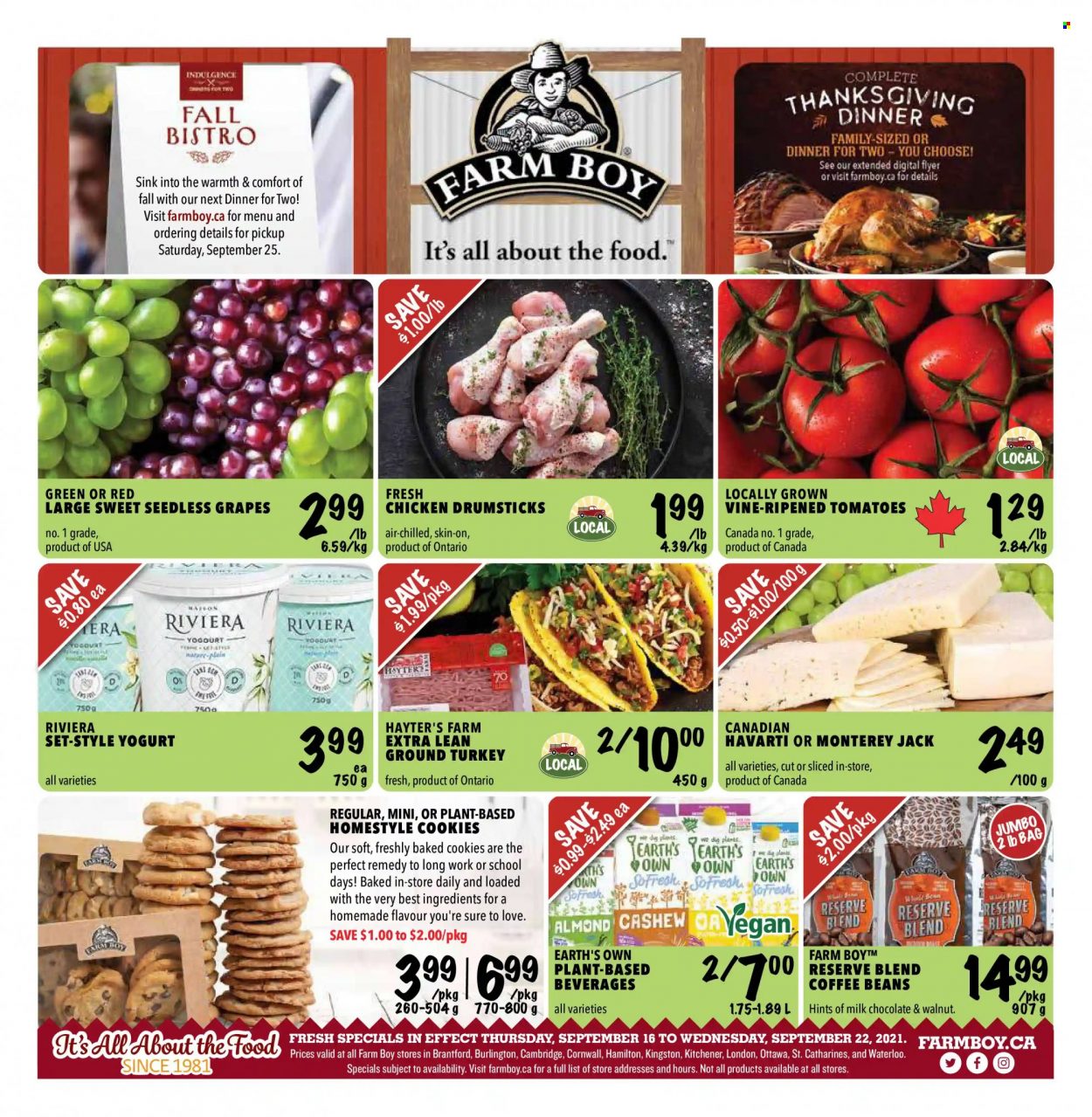 Farm Boy flyer - September 16, 2021 - September 22, 2021. Page 1