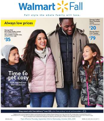 Circulaire Walmart - 23 Septembre 2021 - 20 Octobre 2021.