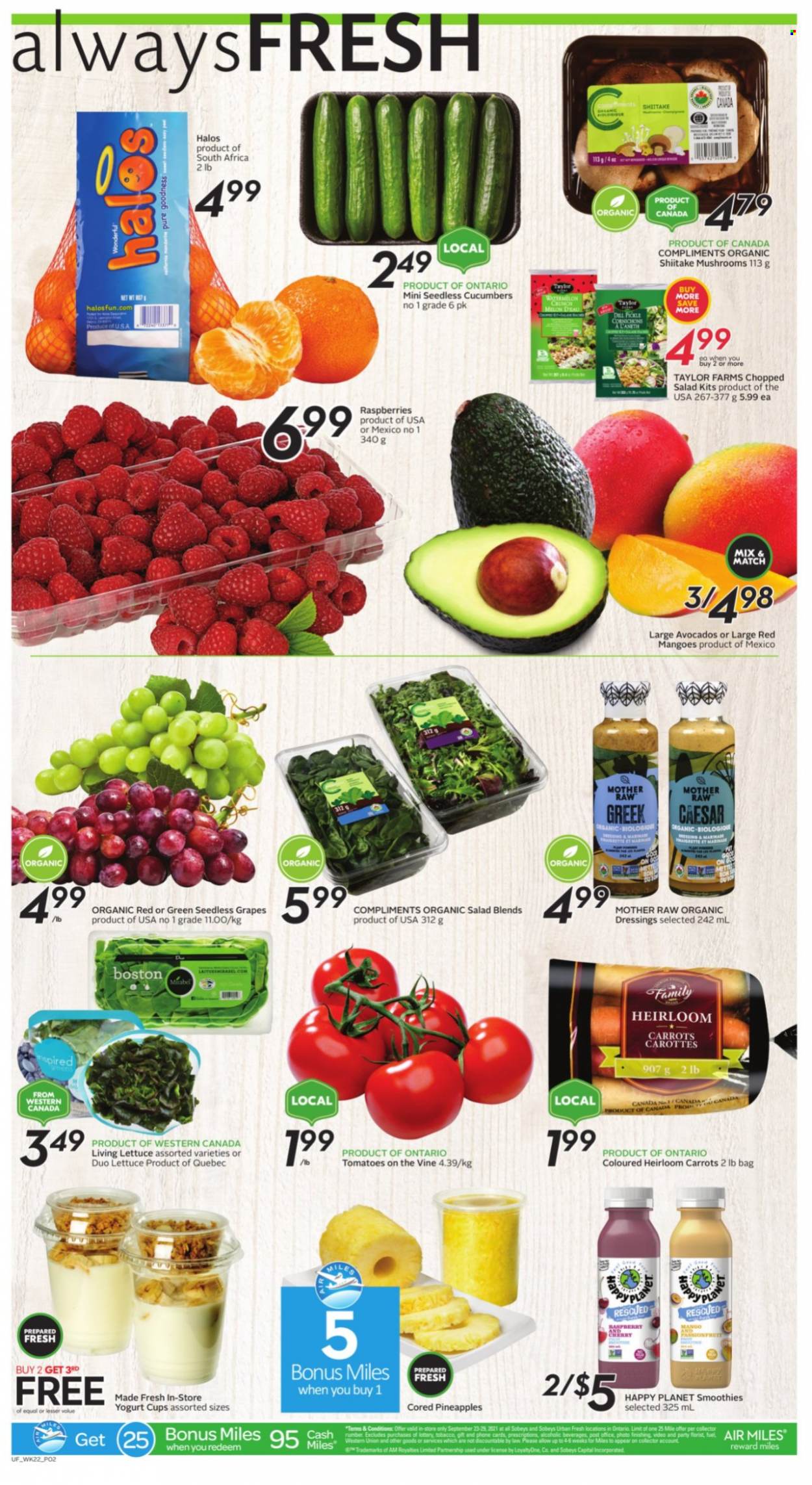 Sobeys Urban Fresh flyer - September 23, 2021 - September 29, 2021. Page 2