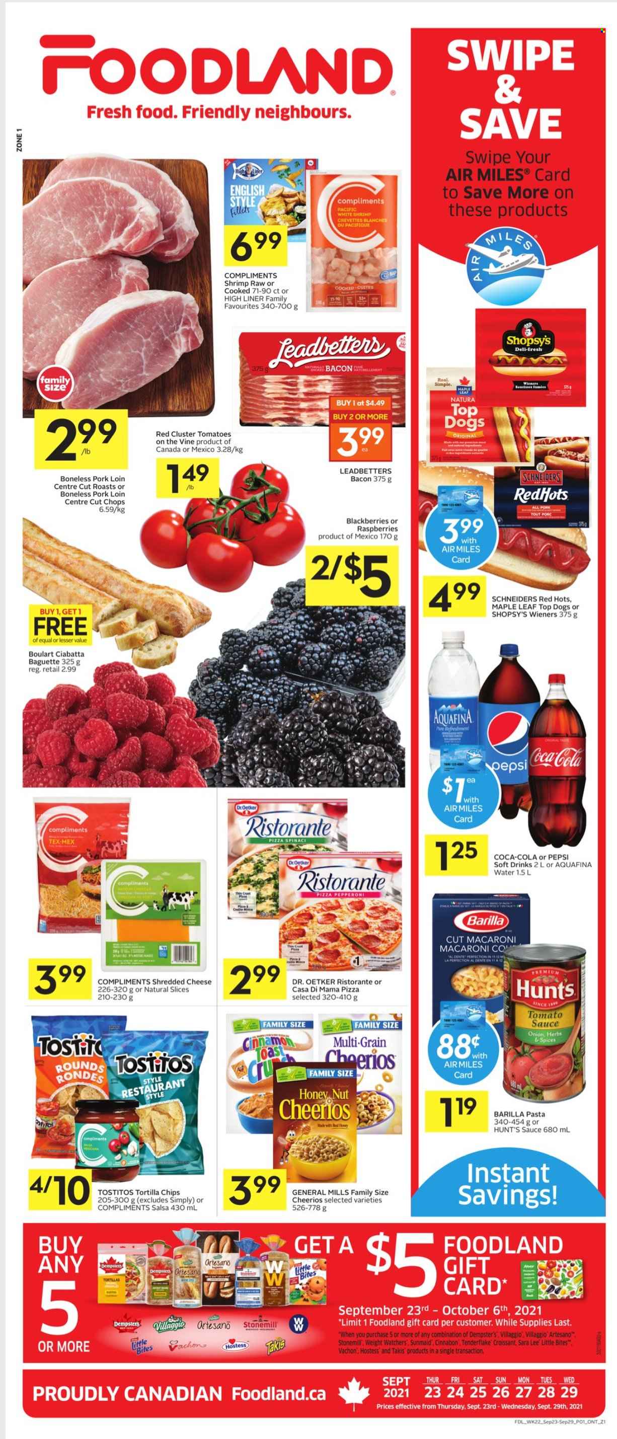 Foodland flyer - September 23, 2021 - September 29, 2021. Page 1