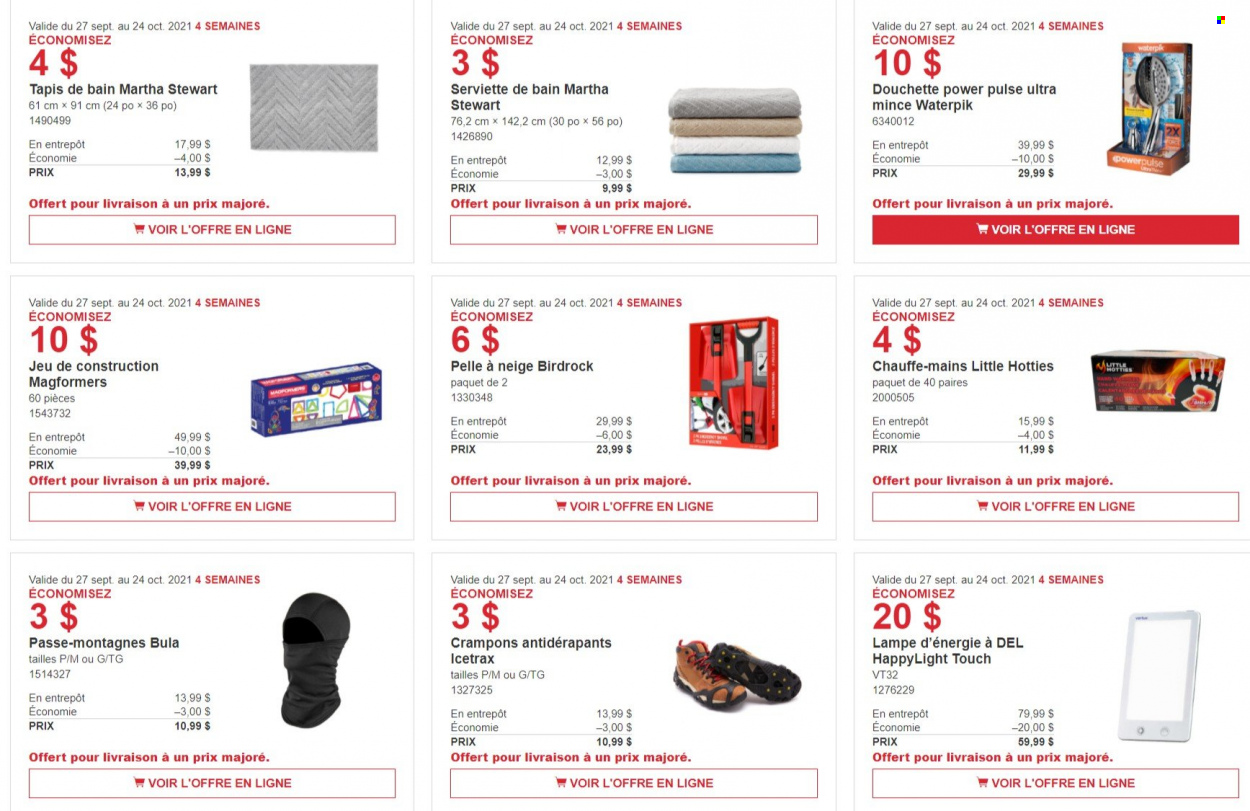 thumbnail - Costco Flyer - September 27, 2021 - October 24, 2021 - Sales products - Magformers. Page 4.