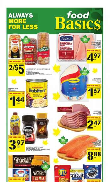 Circulaire Food Basics - 30 Septembre 2021 - 06 Octobre 2021.