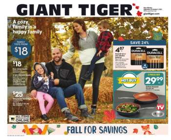 Circulaire Giant Tiger - 29 Septembre 2021 - 05 Octobre 2021.