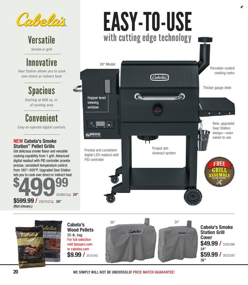 thumbnail - Bass Pro Shops Flyer - Sales products - grill. Page 20.