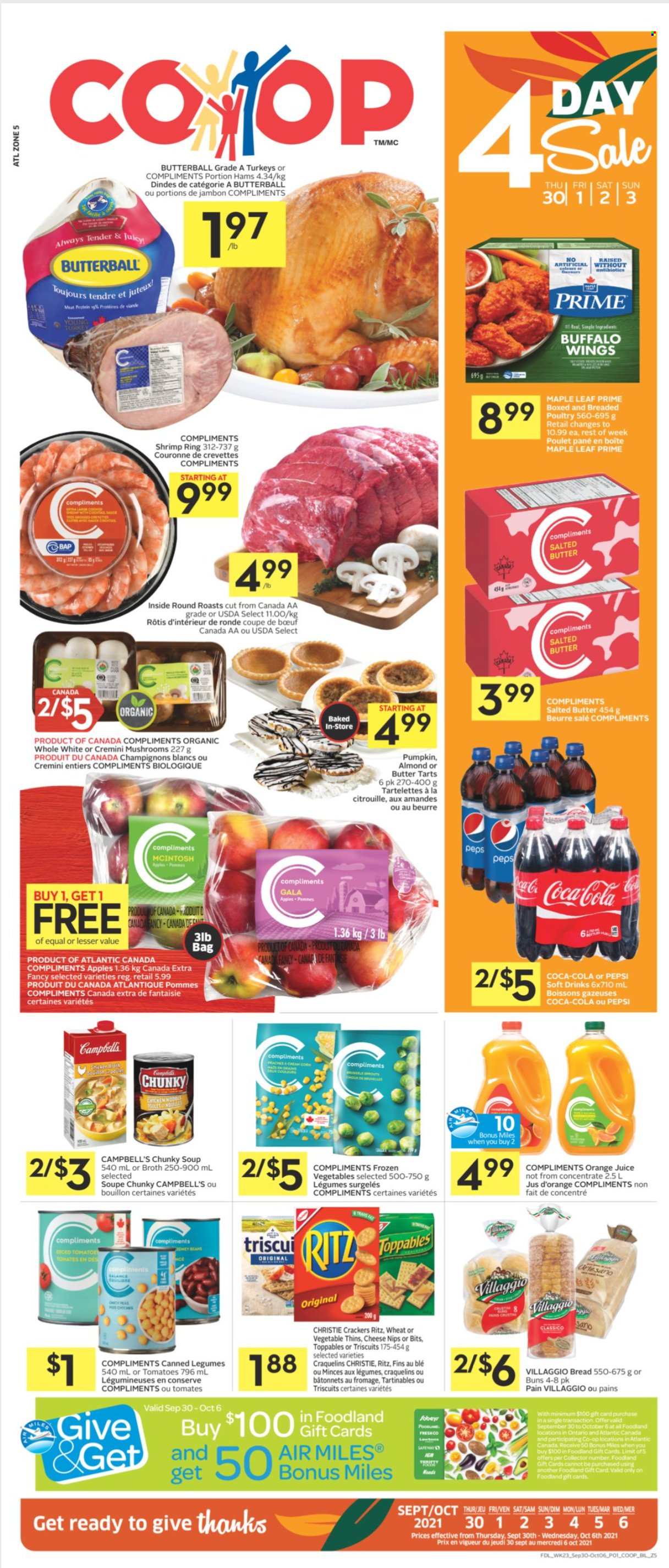 Co-op flyer - September 30, 2021 - October 06, 2021. Page 1