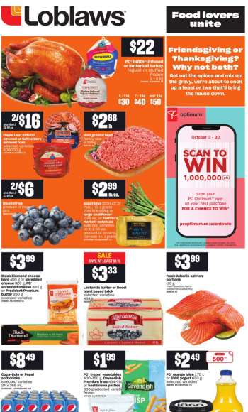 Circulaire Loblaws - 30 Septembre 2021 - 06 Octobre 2021.