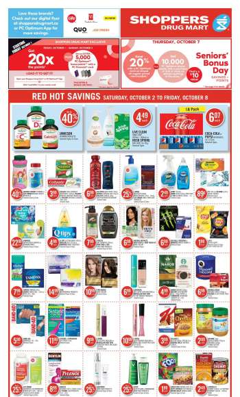 Shoppers Drug Mart Flyer - October 02, 2021 - October 08, 2021.