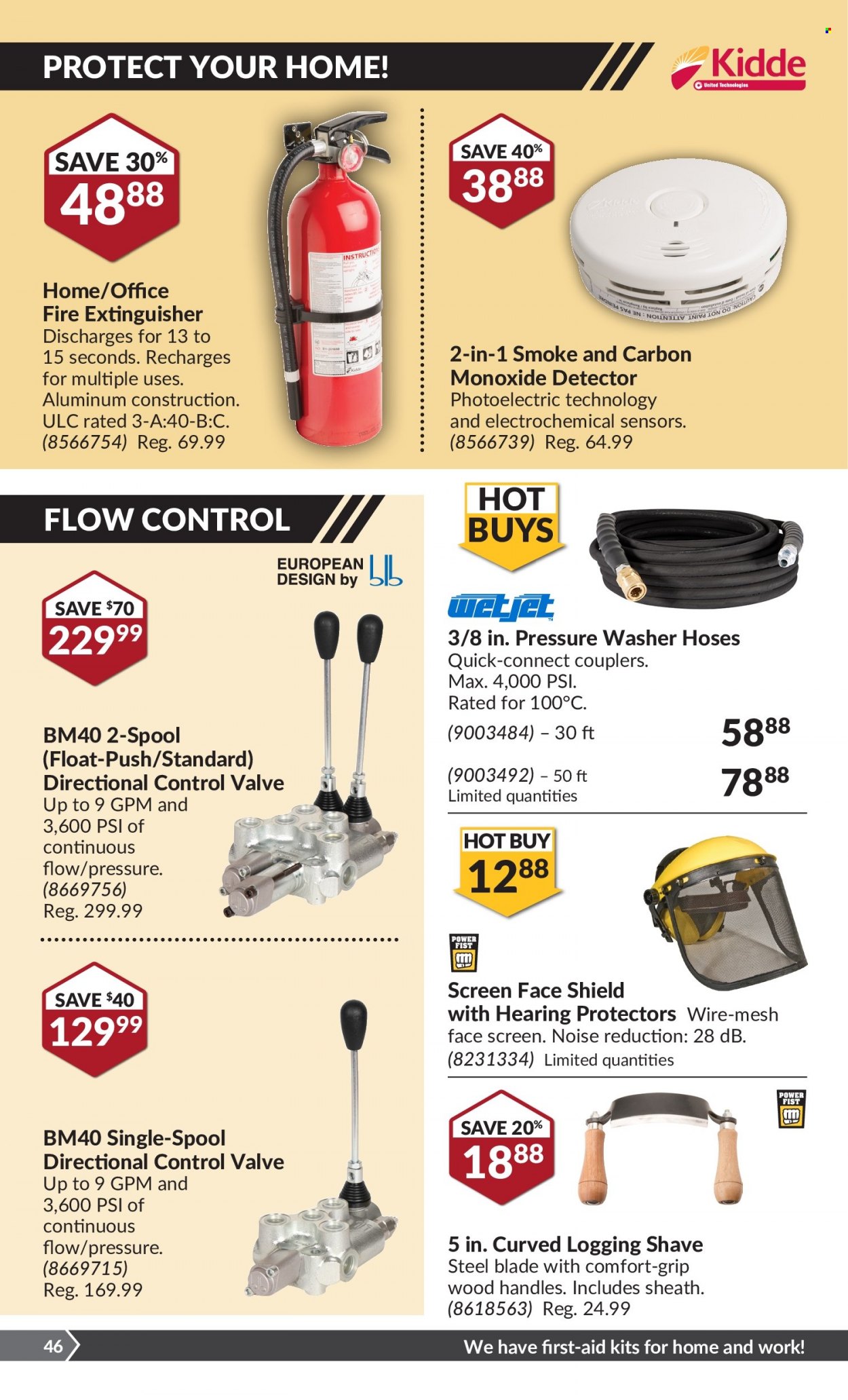 thumbnail - Princess Auto Flyer - September 28, 2021 - October 10, 2021 - Sales products - pressure washer, extinguisher. Page 46.