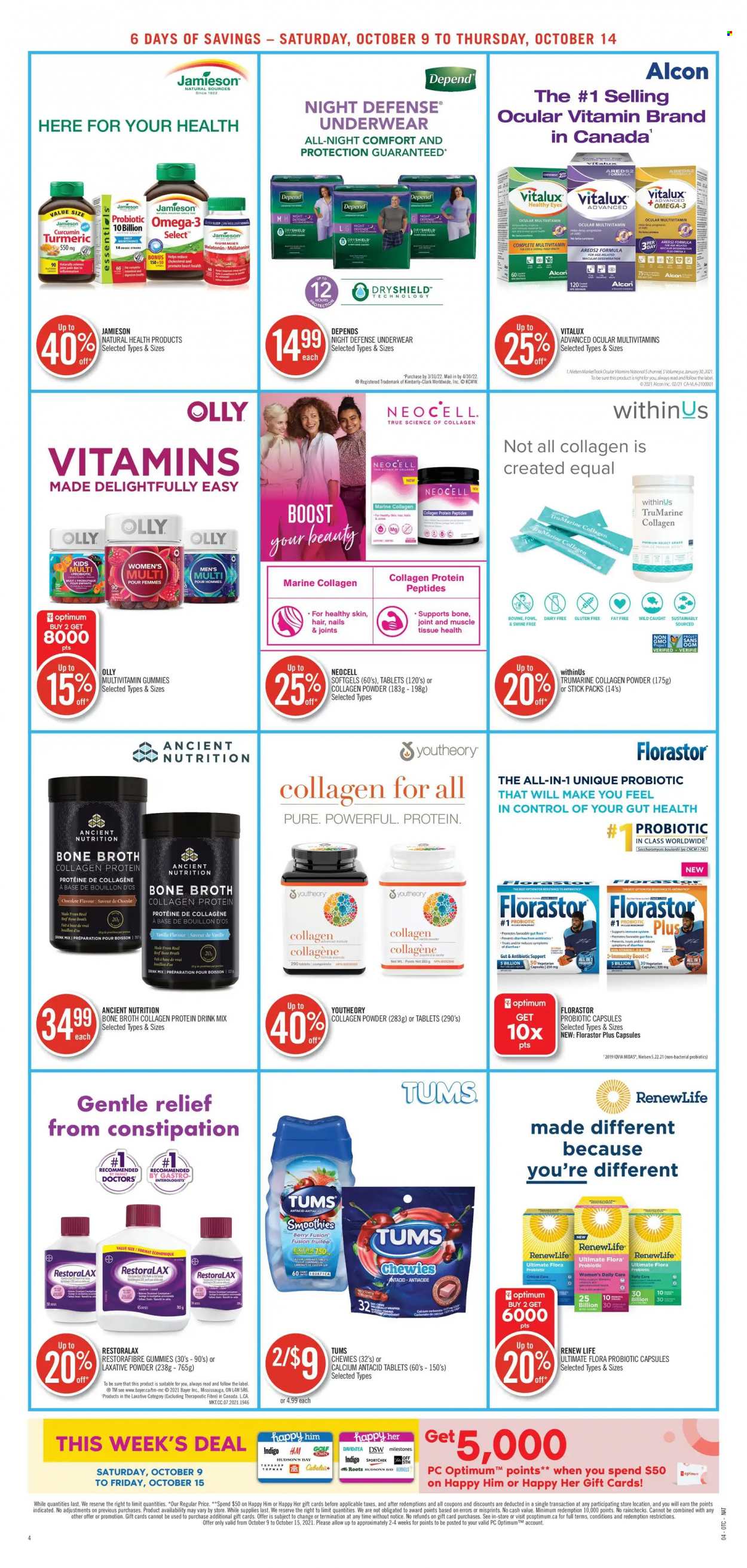 Shoppers Drug Mart flyer - October 09, 2021 - October 14, 2021. Page 4