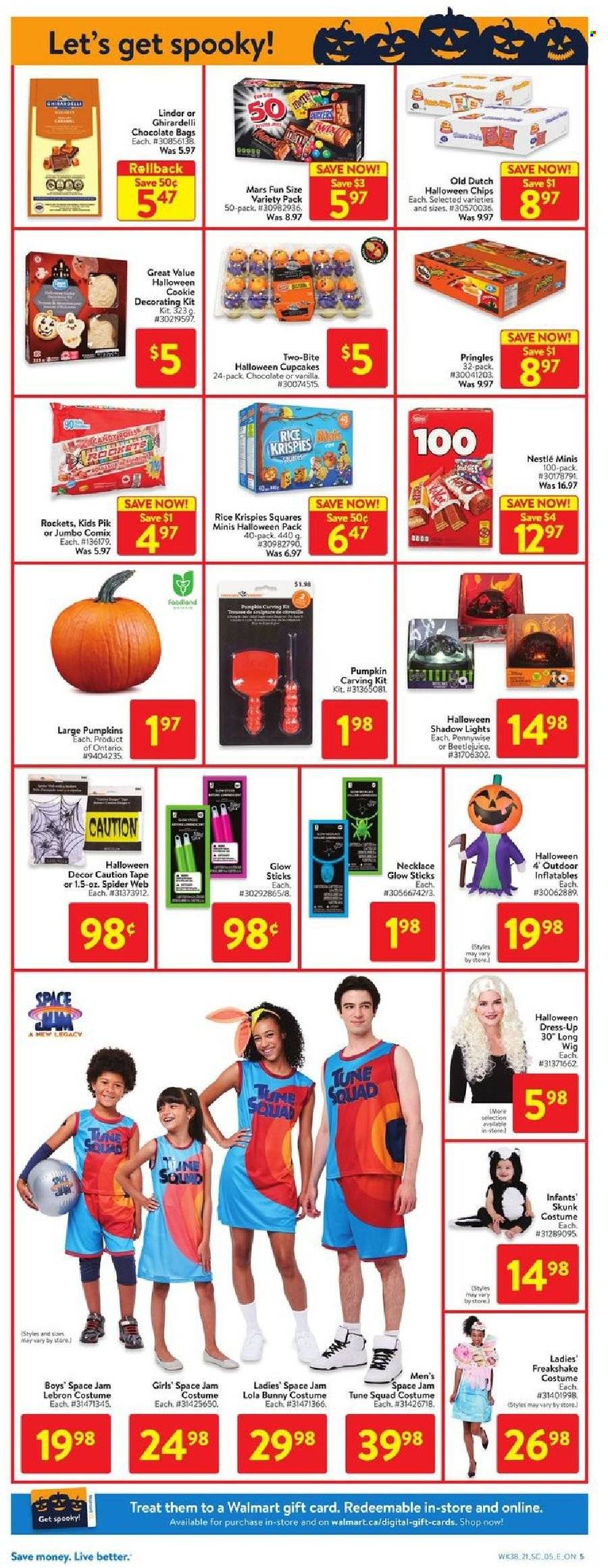 thumbnail - Circulaire Walmart - 14 Octobre 2021 - 20 Octobre 2021 - Produits soldés - Nestlé, chips, Pringles, costume, Lindor. Page 11.