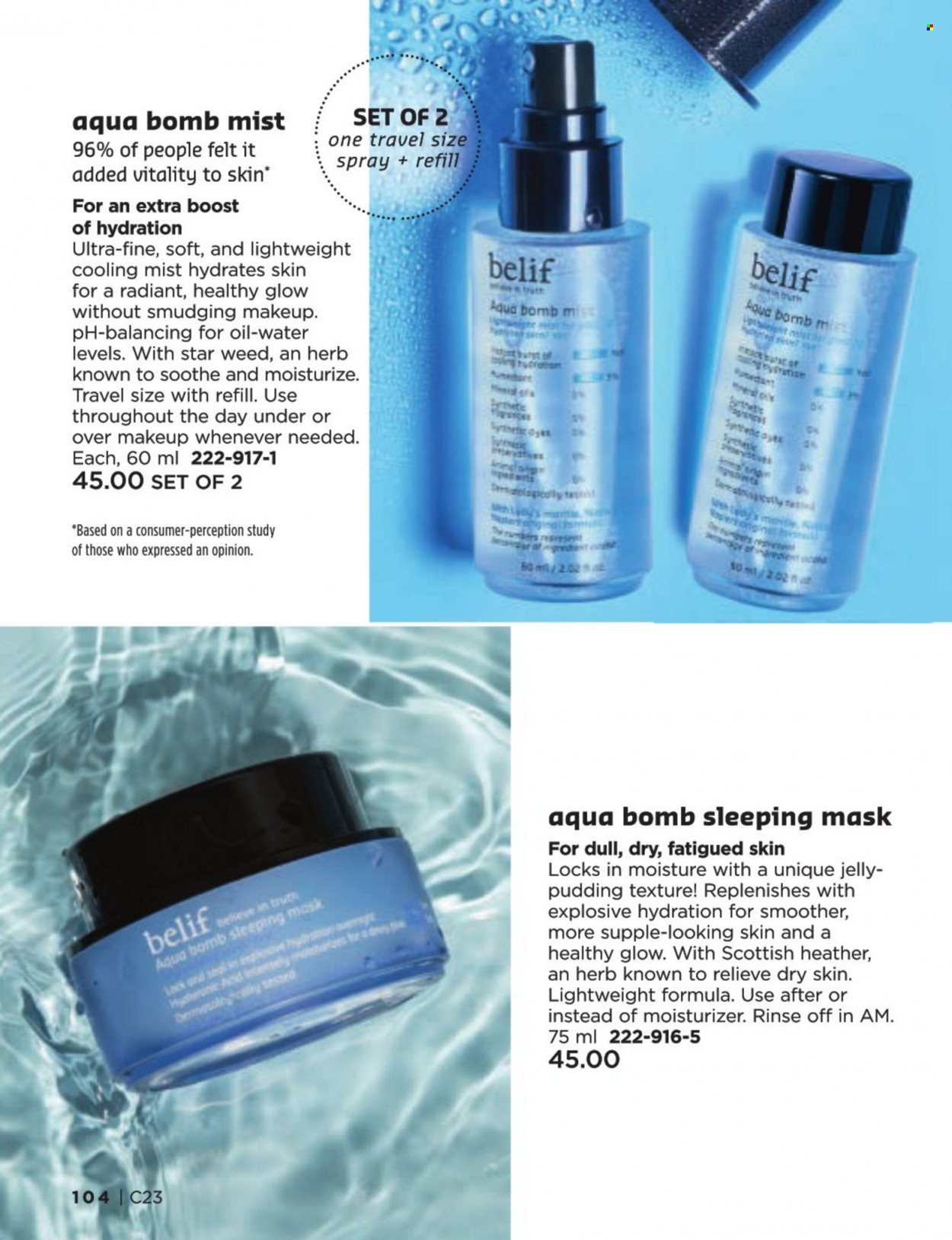 thumbnail - Avon Flyer - Sales products - moisturizer, makeup. Page 104.