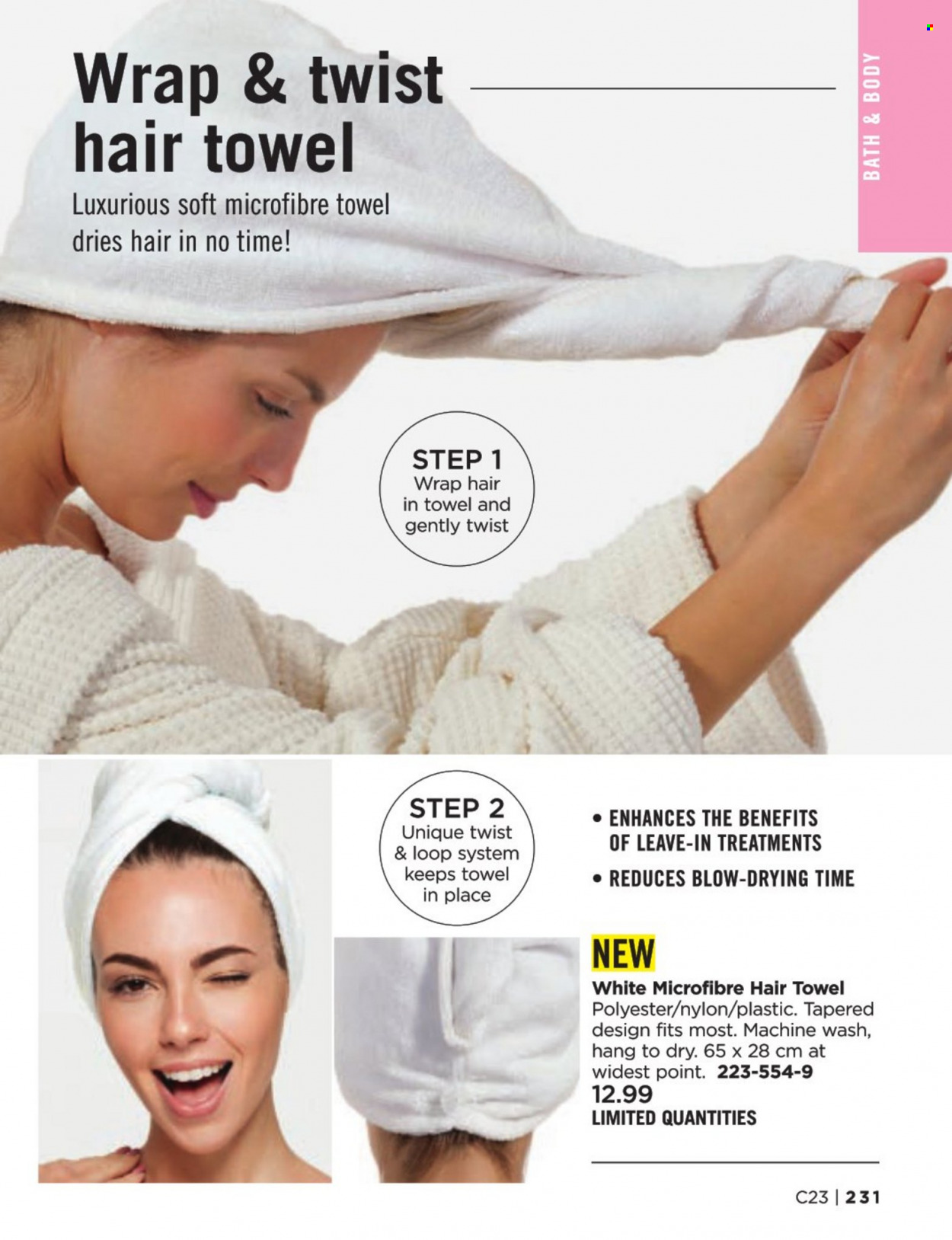 thumbnail - Avon Flyer - Sales products - towel. Page 231.