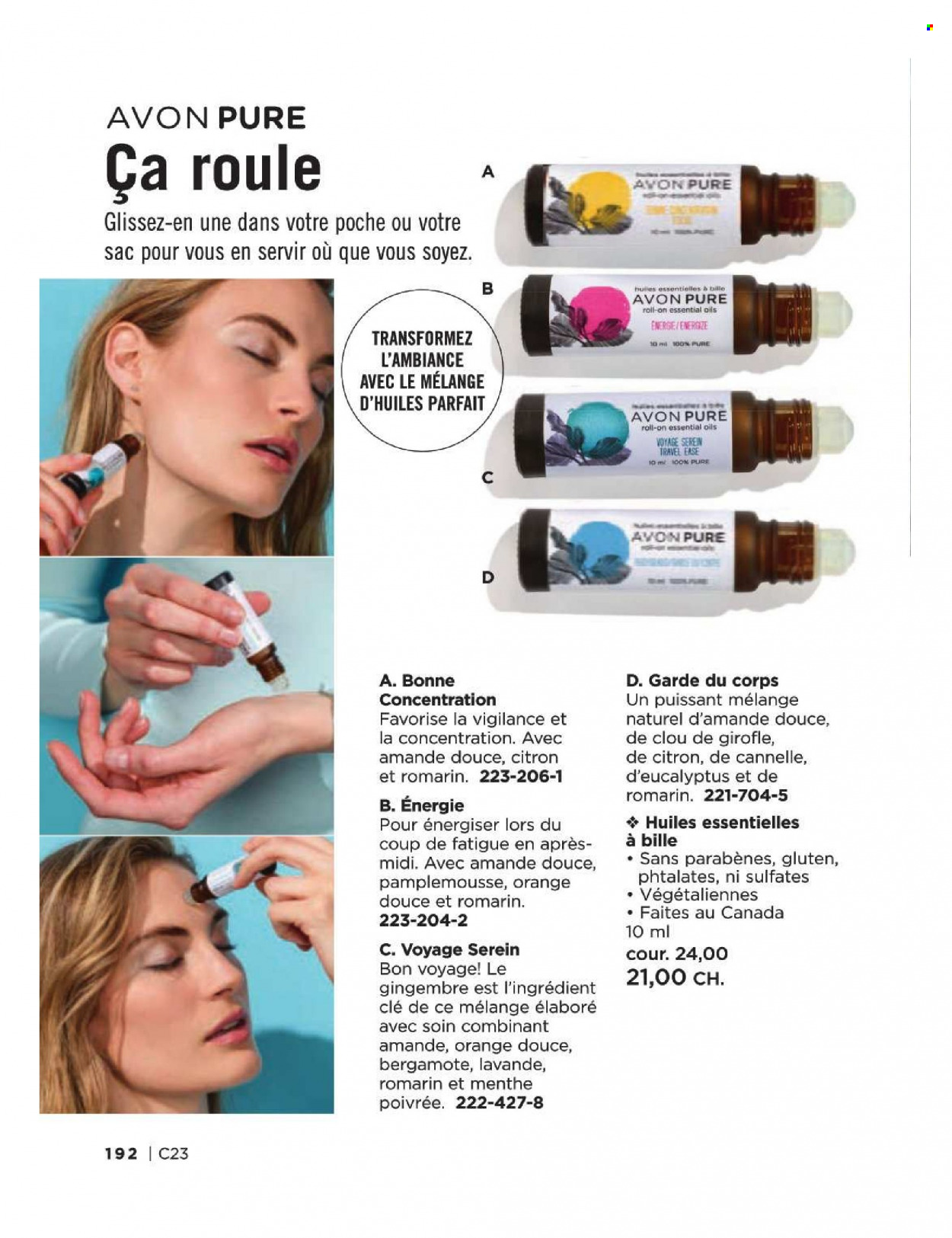 thumbnail - Avon Flyer - Sales products - Avon, roll-on. Page 192.
