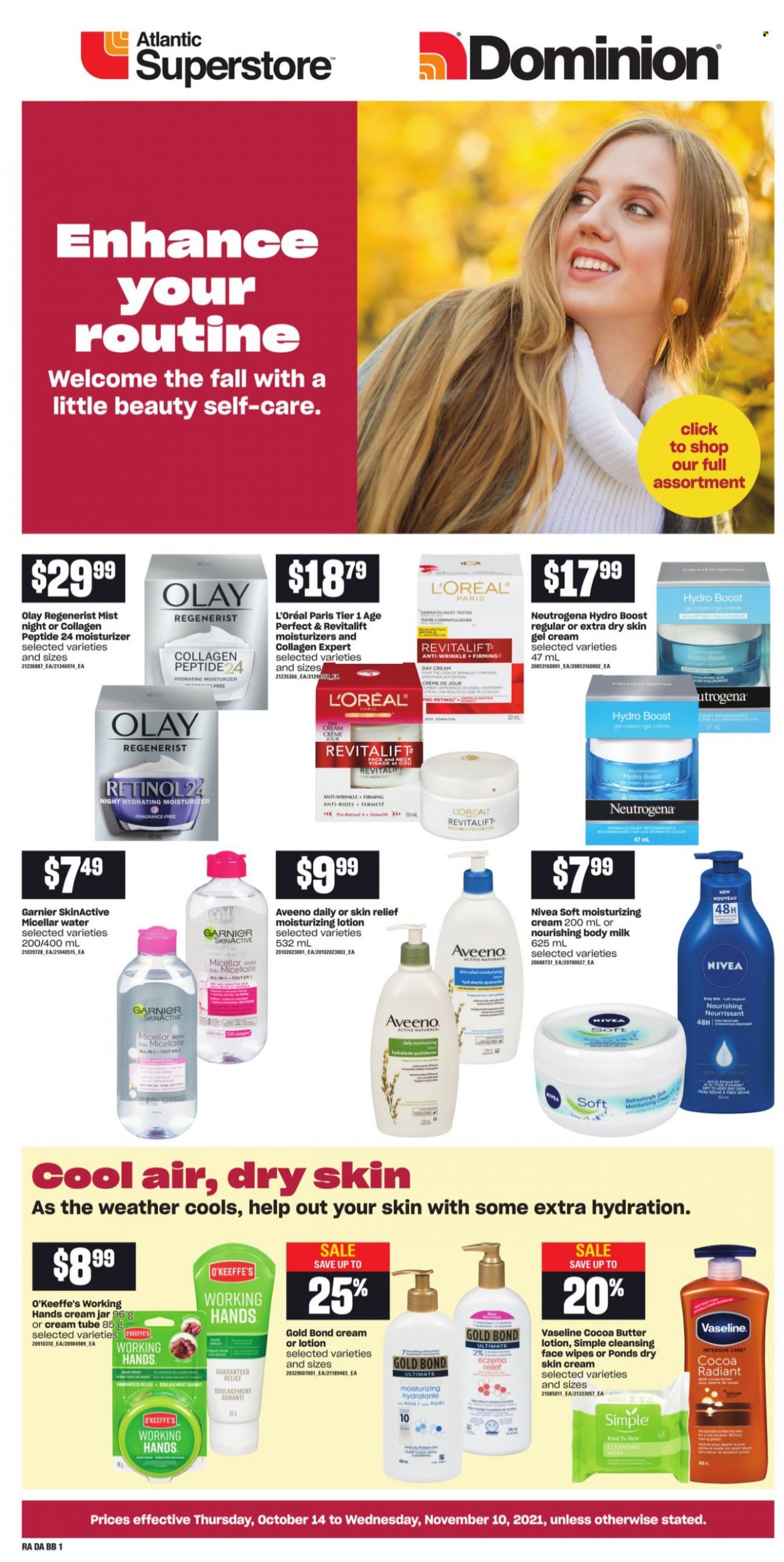 Atlantic Superstore flyer - October 14, 2021 - November 10, 2021. Page 1