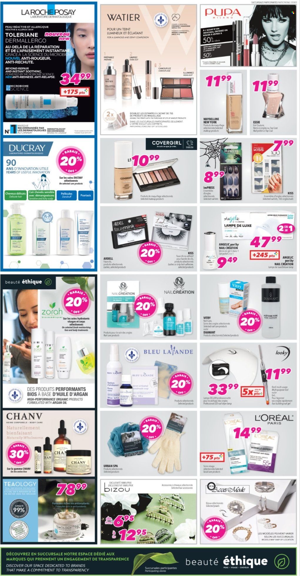 thumbnail - Familiprix Extra Flyer - October 14, 2021 - October 20, 2021 - Sales products - tea, L’Oréal, polish, makeup, Maybelline. Page 2.