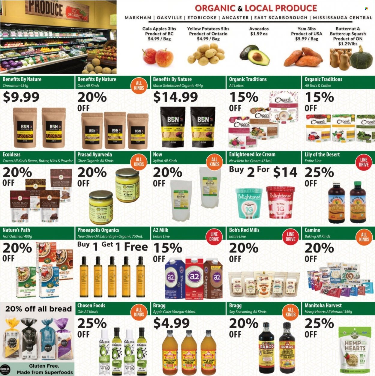 thumbnail - Healthy Planet Flyer - October 14, 2021 - November 17, 2021 - Sales products - oatmeal, oats, spice, cinnamon, apple cider vinegar, extra virgin olive oil, vinegar, olive oil, oil, tea, coffee. Page 5.