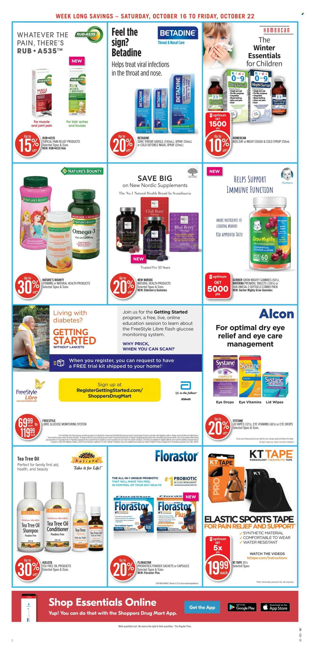 thumbnail - Circulaire Shoppers Drug Mart - 16 Octobre 2021 - 22 Octobre 2021 - Produits soldés - huile, sirop, shampooing, Always, Systane. Page 5.